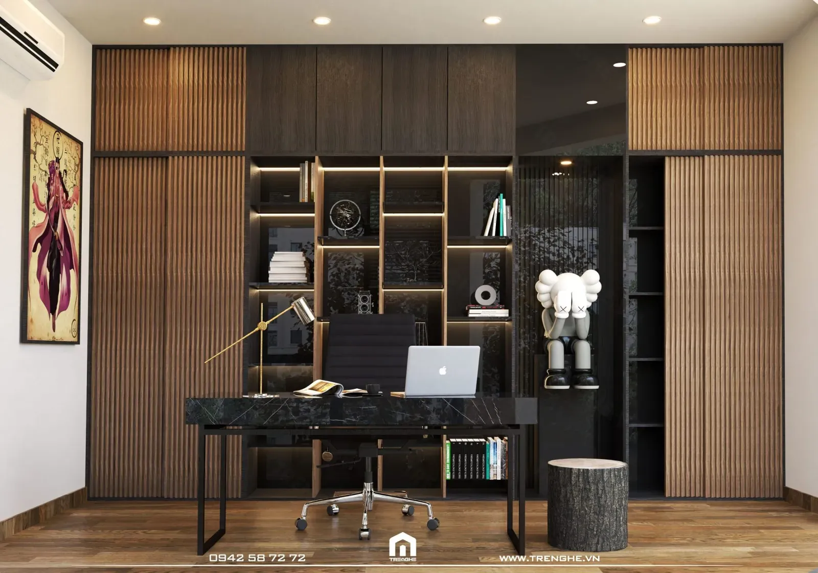 Phòng làm việc phong cách Modern Classic