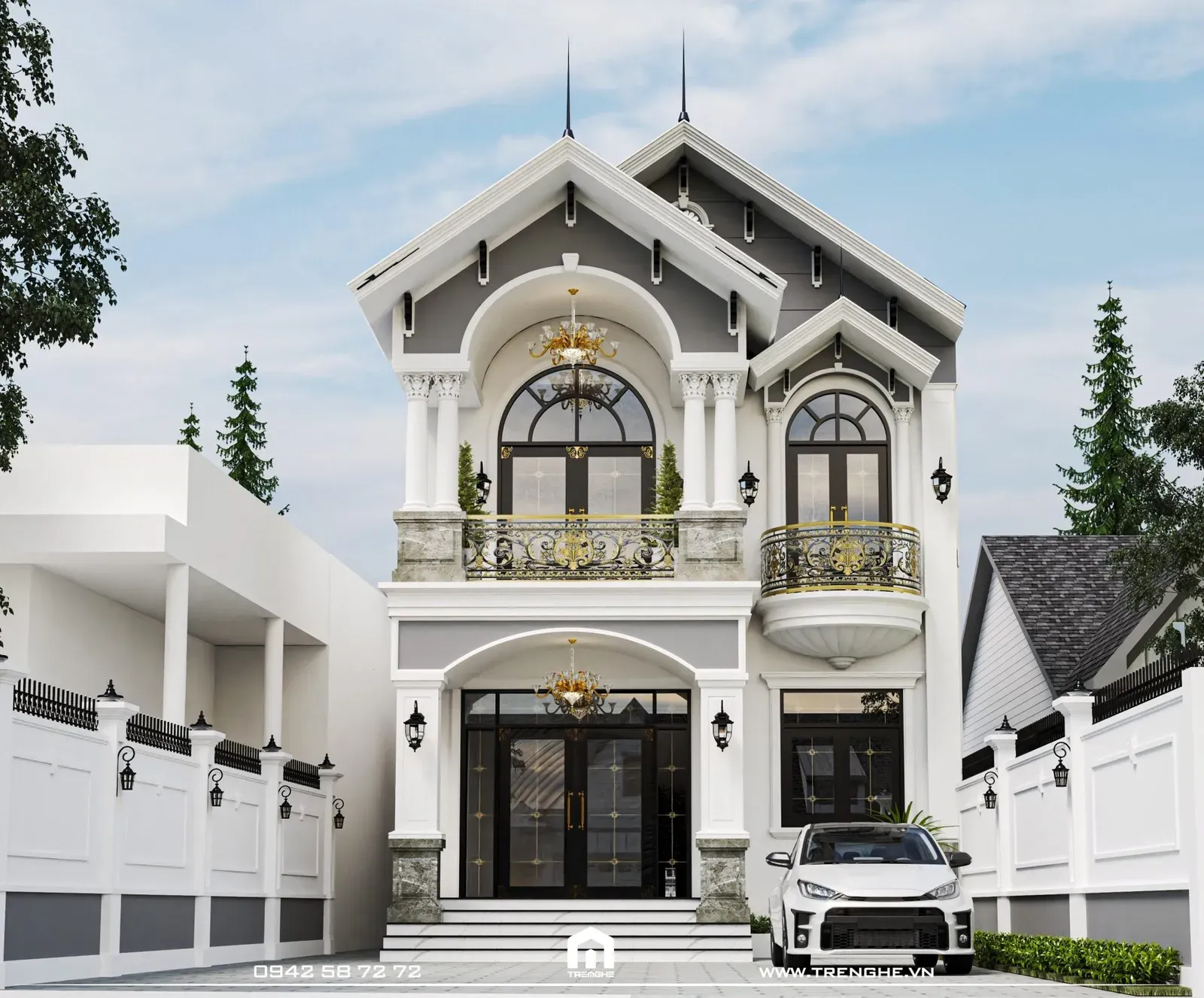 Thiết kế mái Thái cho nhà phố hiện đại