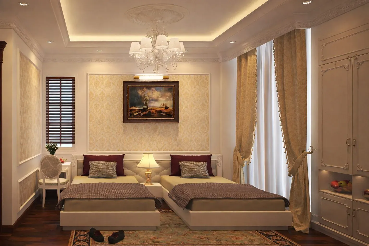 Mẫu phào chỉ PU cho khách sạn ấm cúng, ấn tượng