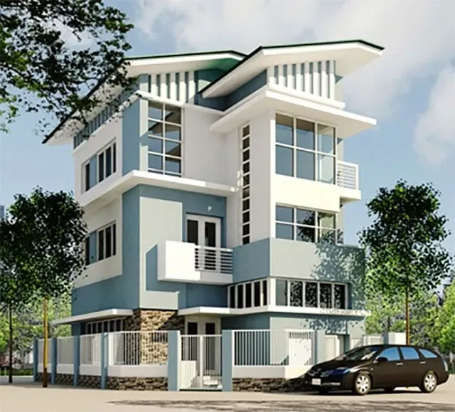Màu sơn ngoại thất dành cho người mệnh thủy