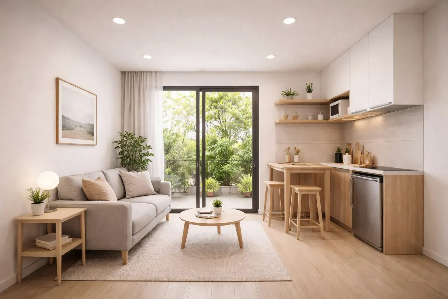 Mẫu trần thạch cao tối giản cho không gian nhỏ