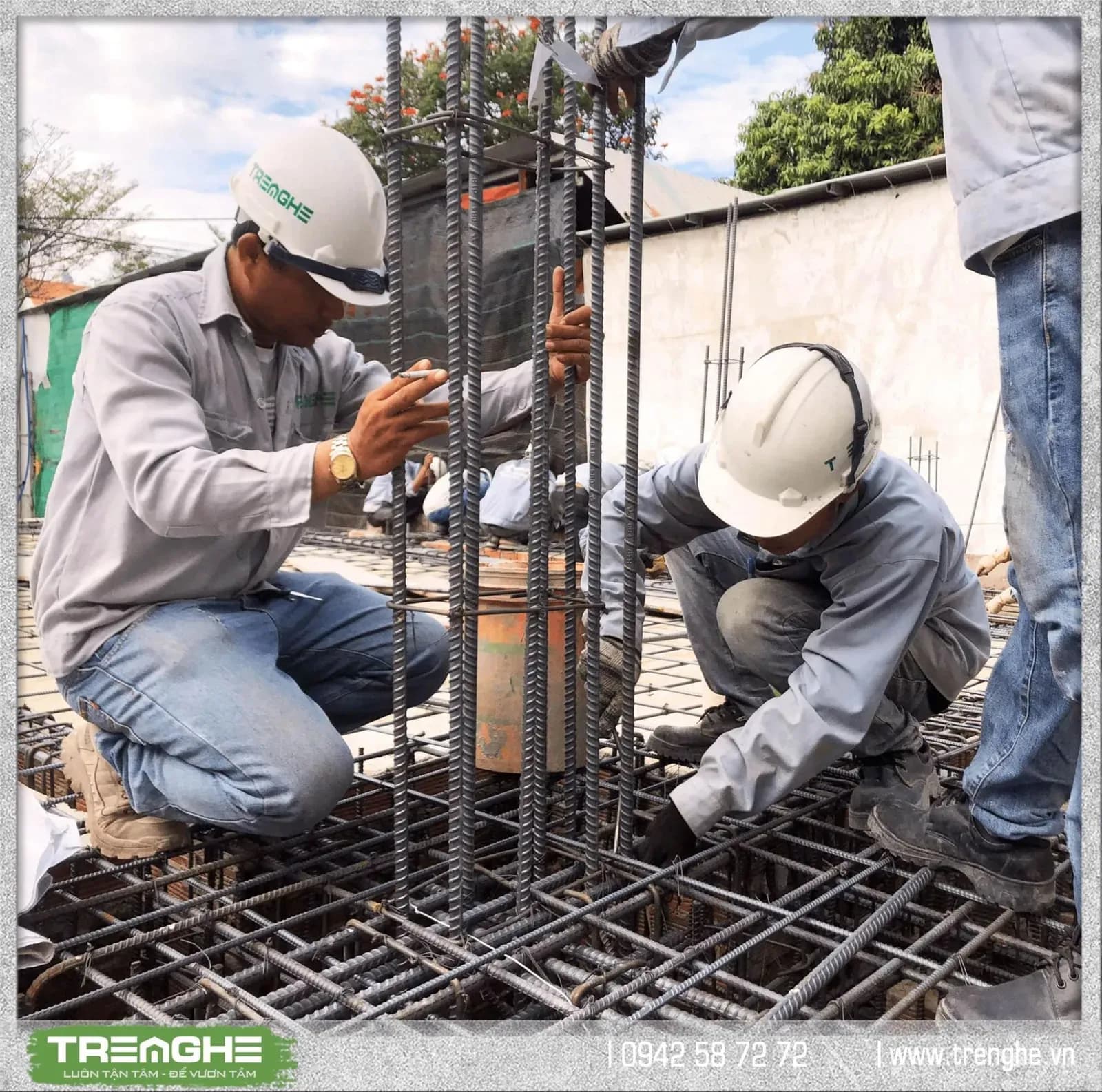 Phần cốt thép móng cần được nghiệm thu kỹ về mặt chủng loại, số lượng, tiết diện,...