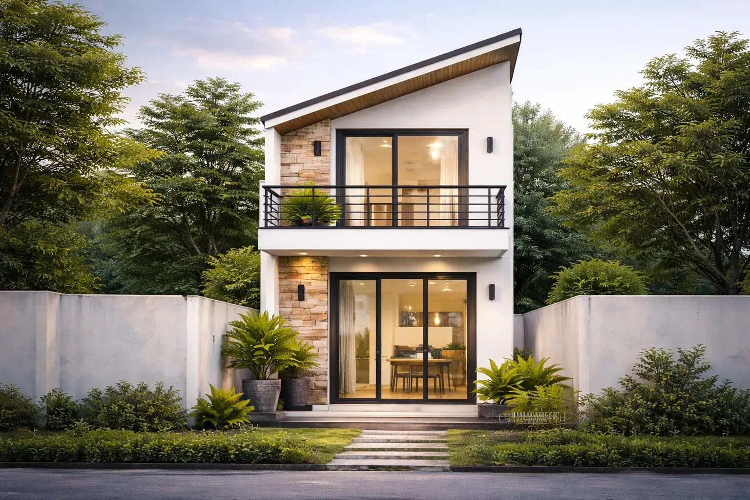 Nhà cấp 4 gác lửng 200 triệu hiện đại, sang trọng