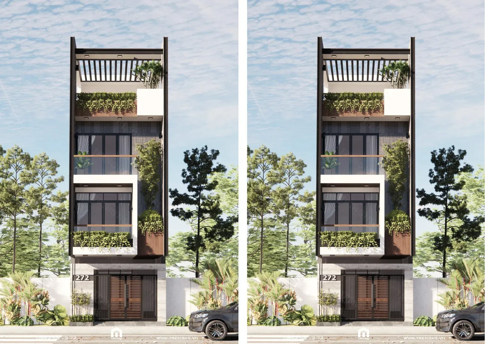 H’ House – Nét hiện đại căng tràn sức sống trong không gian nhà phố 4 tầng