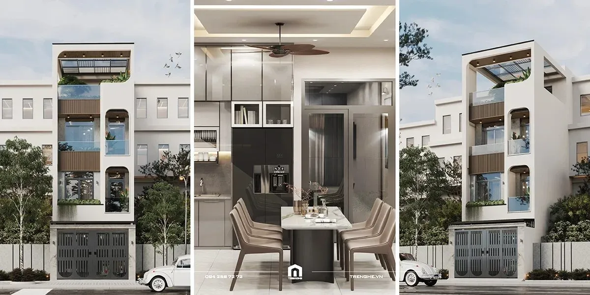 Nhà phố K’ House: Xu hướng kiến trúc Modern Curve độc bản giữa lòng Sài Gòn