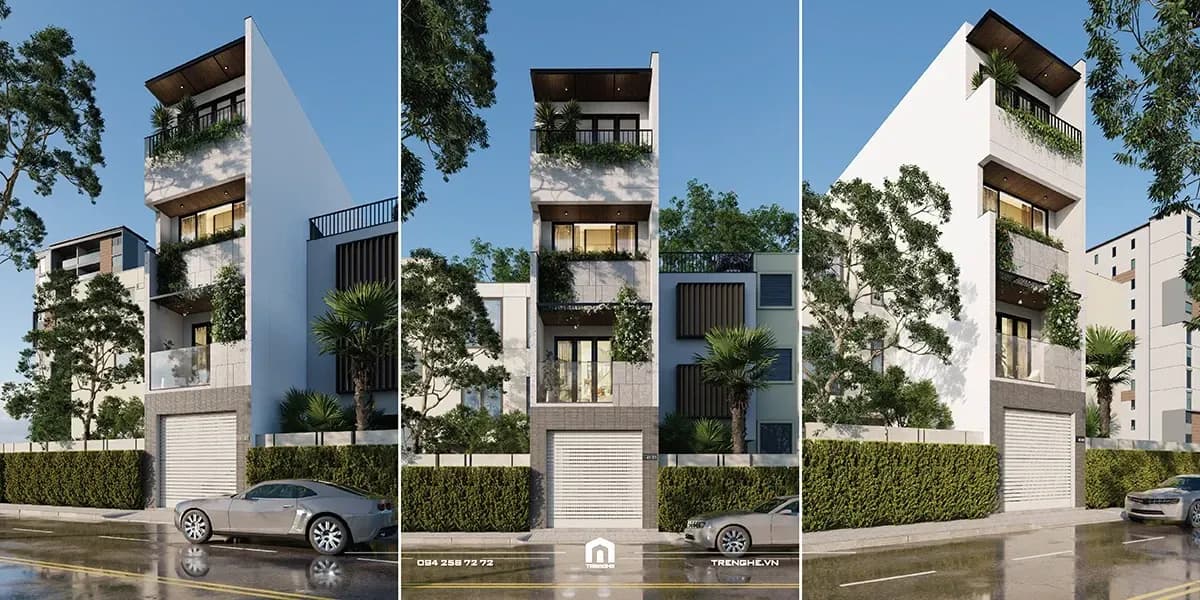 Nhà phố H’ House - Giải pháp kiến tạo không gian xanh mát cho nhà ống 4 tầng