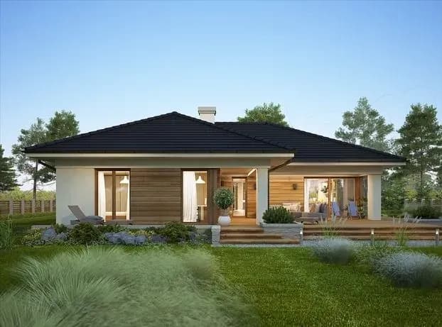 Nhà vườn cấp 4 mái Nhật
