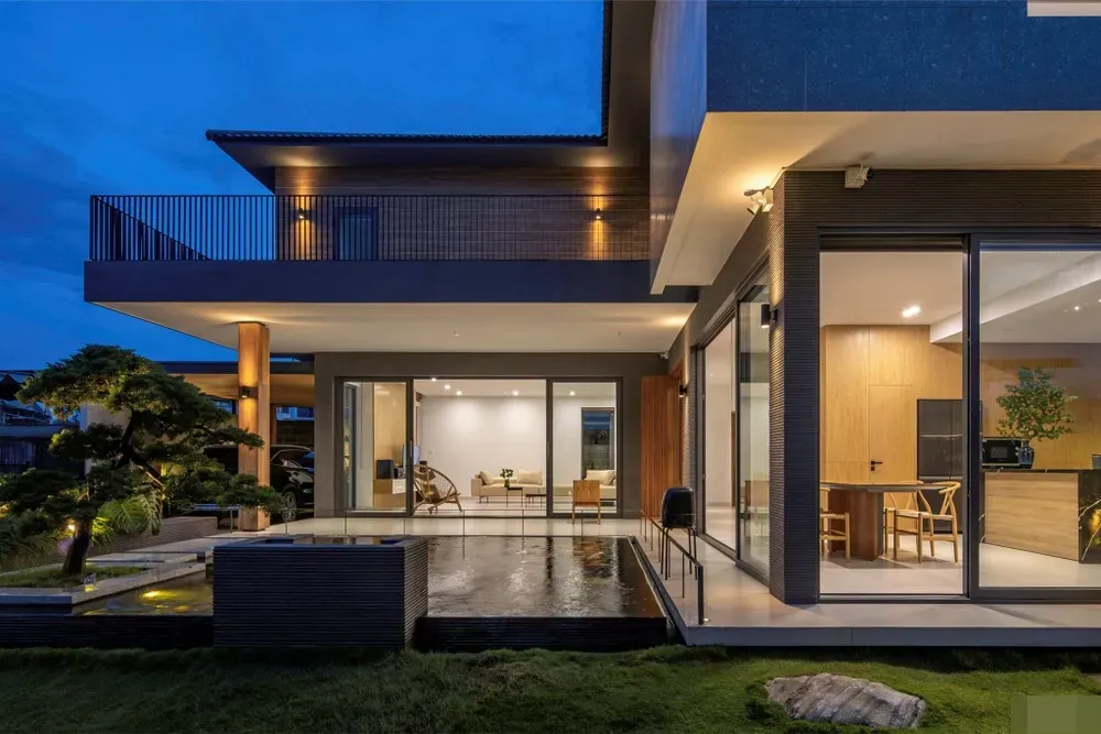 Nhà vườn ốp kính để tạo không gian mở