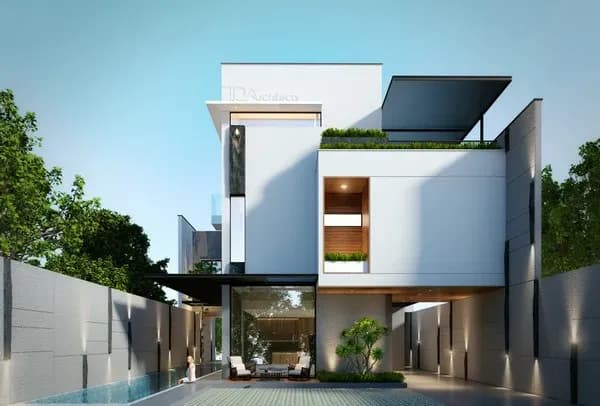 Phong cách tối giản ứng dụng cho biệt thự mini