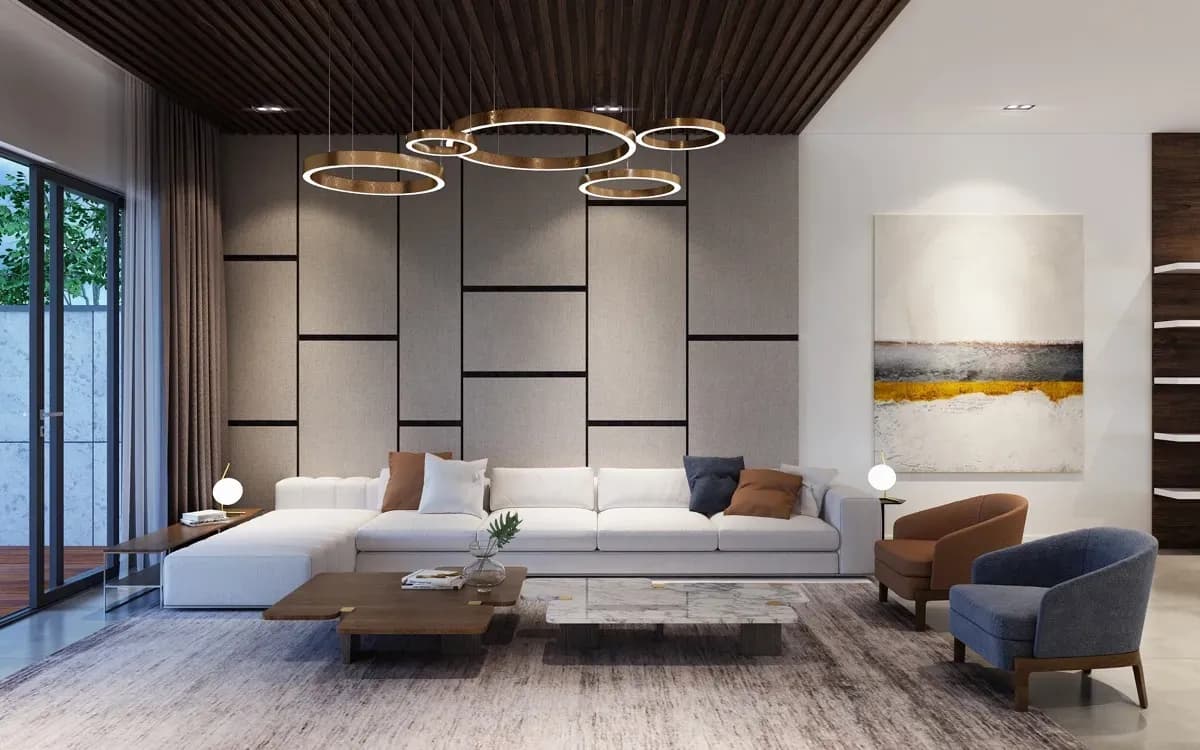 Phòng khách phong cách nội thất hiện đại