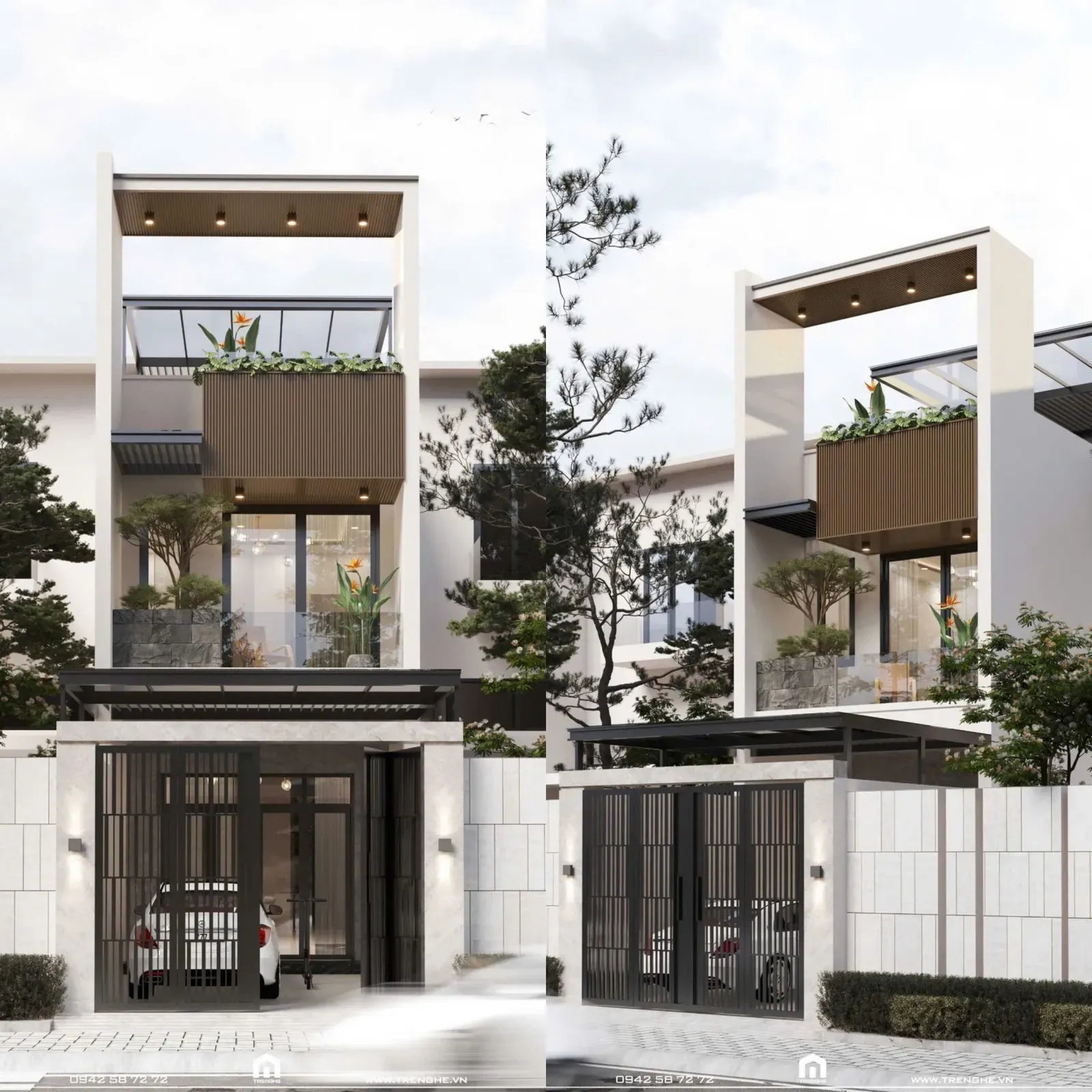Q’ House | Không gian xanh hiện đại và tiện nghi tại nhà phố 3 tầng