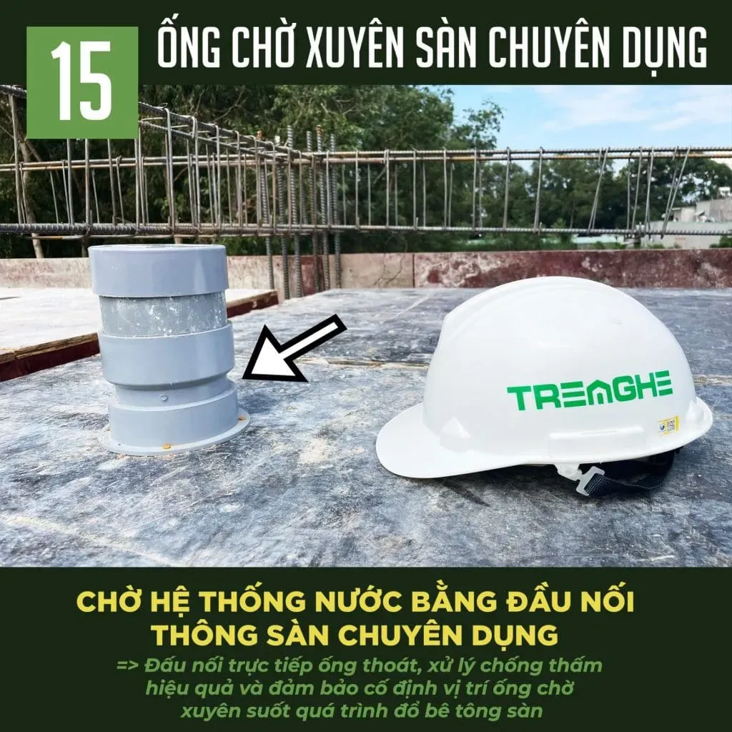Sử dụng ống chuyên dụng của Tre Nghệ