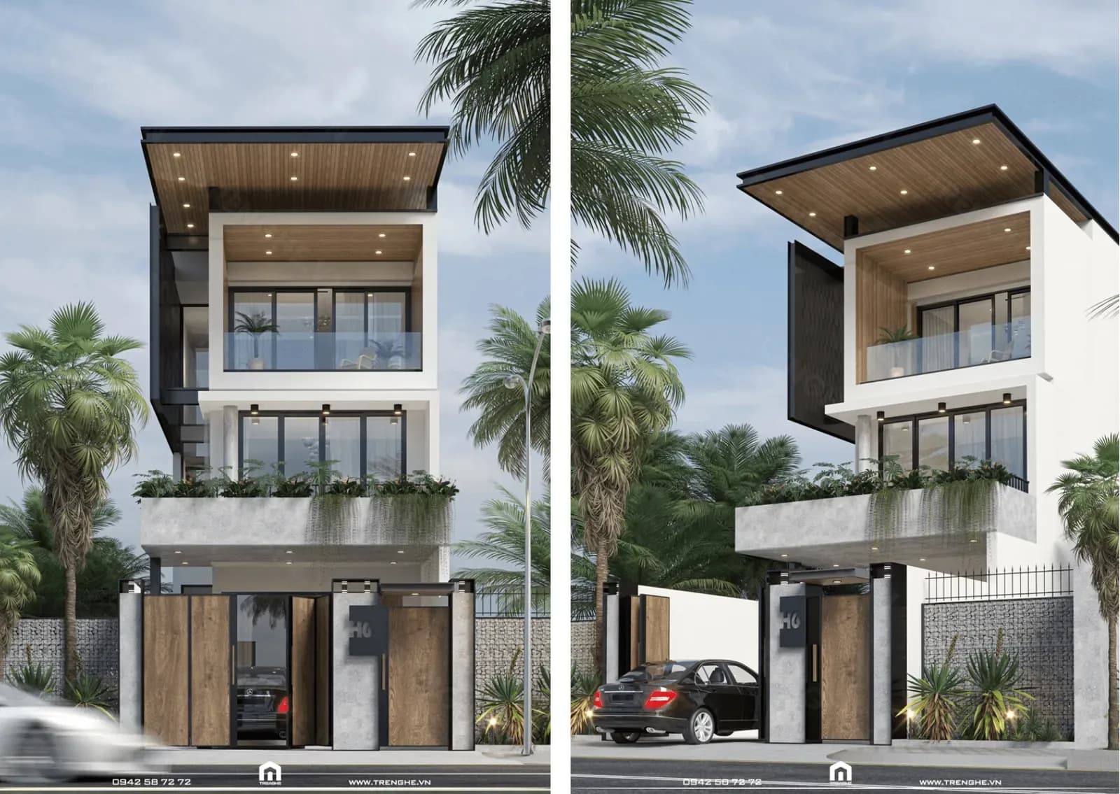 Nhà phố 2 tầng nhỏ gọn phù hợp cho vợ chồng trẻ mới cưới được xây dựng trọn gói