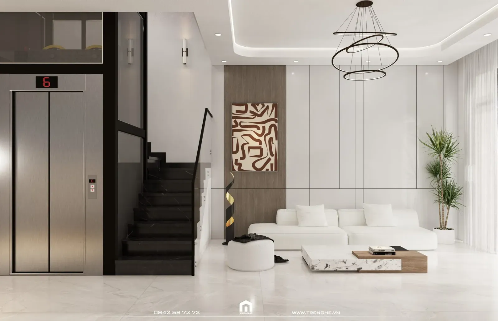 T’ House | Nhà phố 4 tầng hiện đại và hài hòa