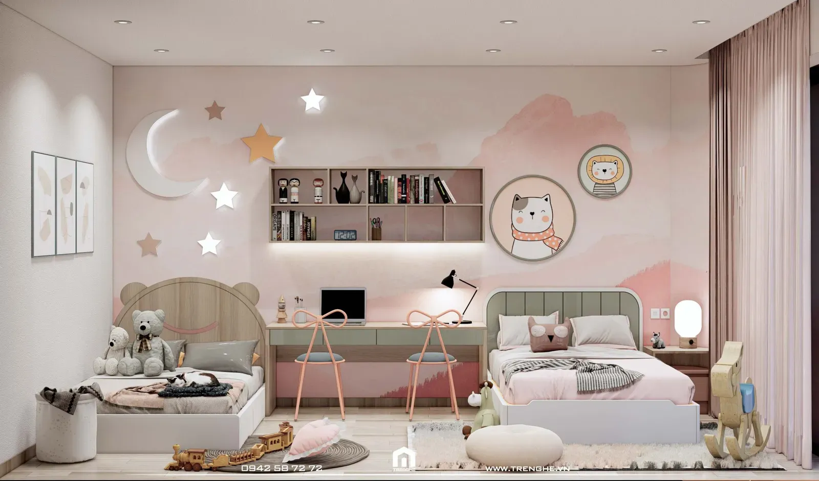 Nội thất phòng ngủ cho bé nhà phố Q’ House