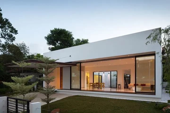 Thiết kế không gian mở cho mẫu nhà vườn