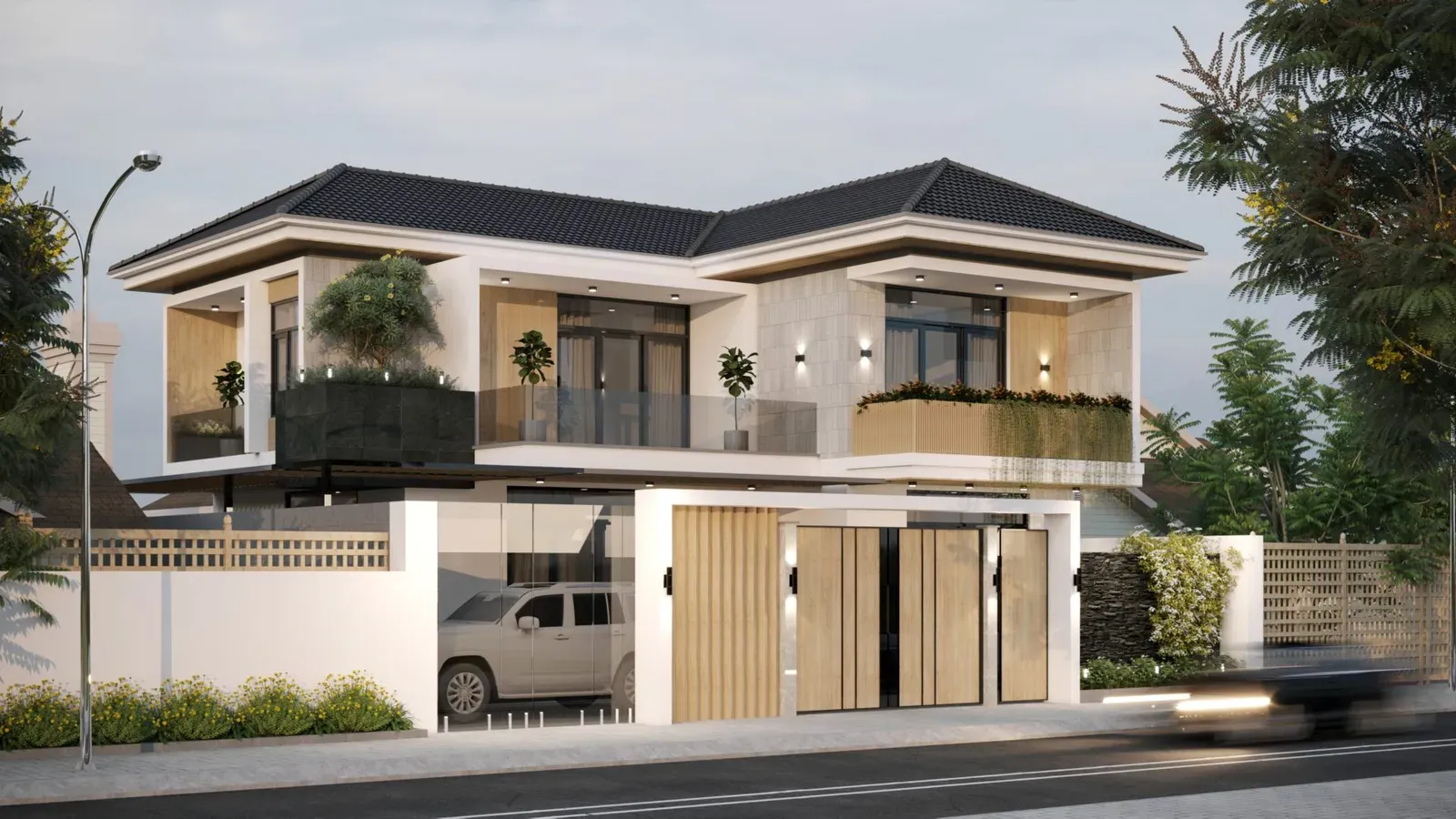 Mẫu nhà vườn kiểu Nhật hiện đại