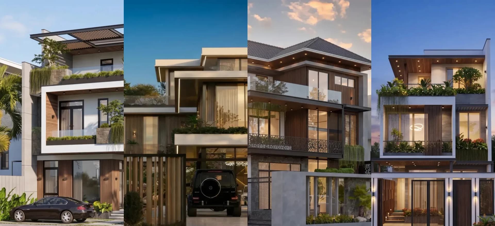 Biệt thự hiện đại do Tre Nghệ thiết kế: T’ Villa, D’ Villa Long Hải, B’ Villa và D’ Villa Bà Rịa