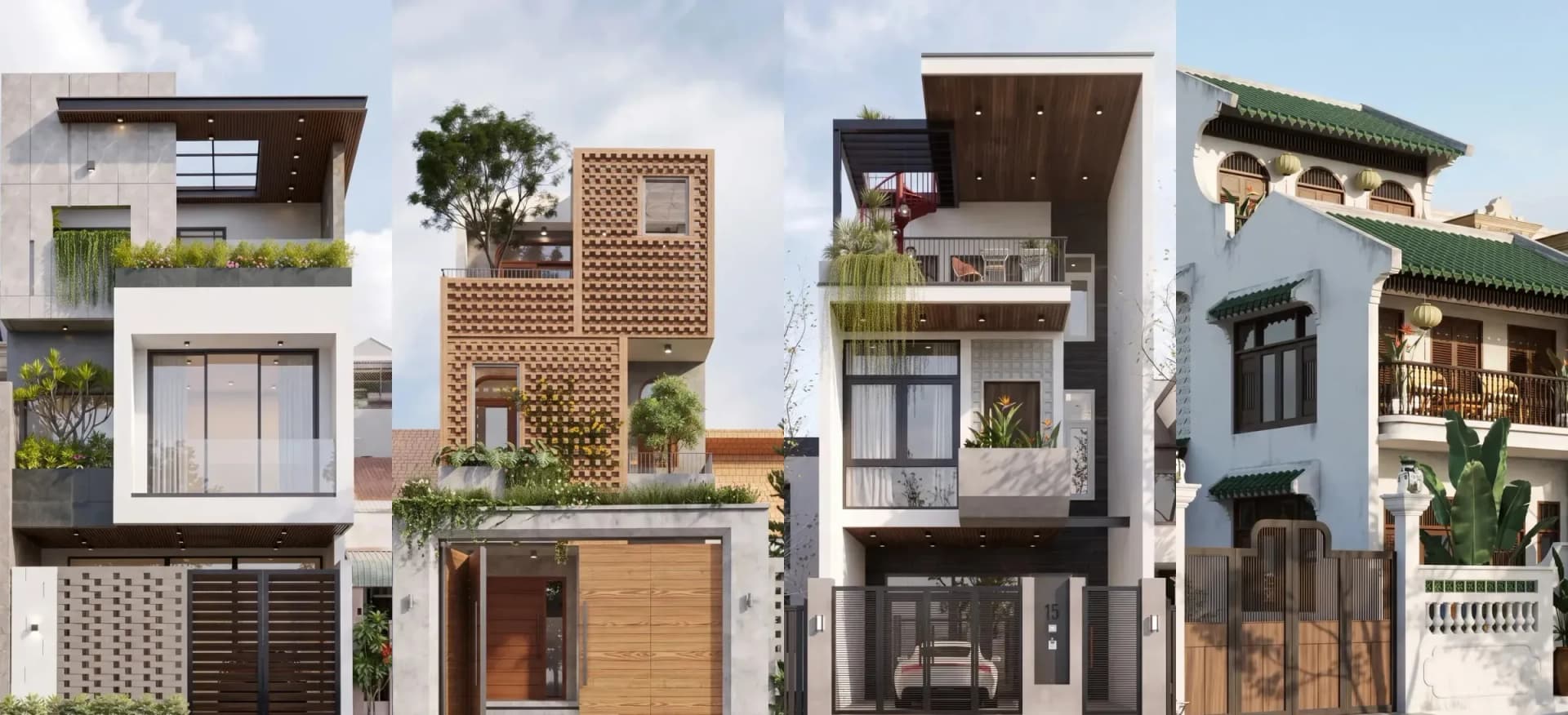 Nhà phố 3 tầng do Tre Nghệ thiết kế: KA’ House, K’ House, L’ House và HA’ House