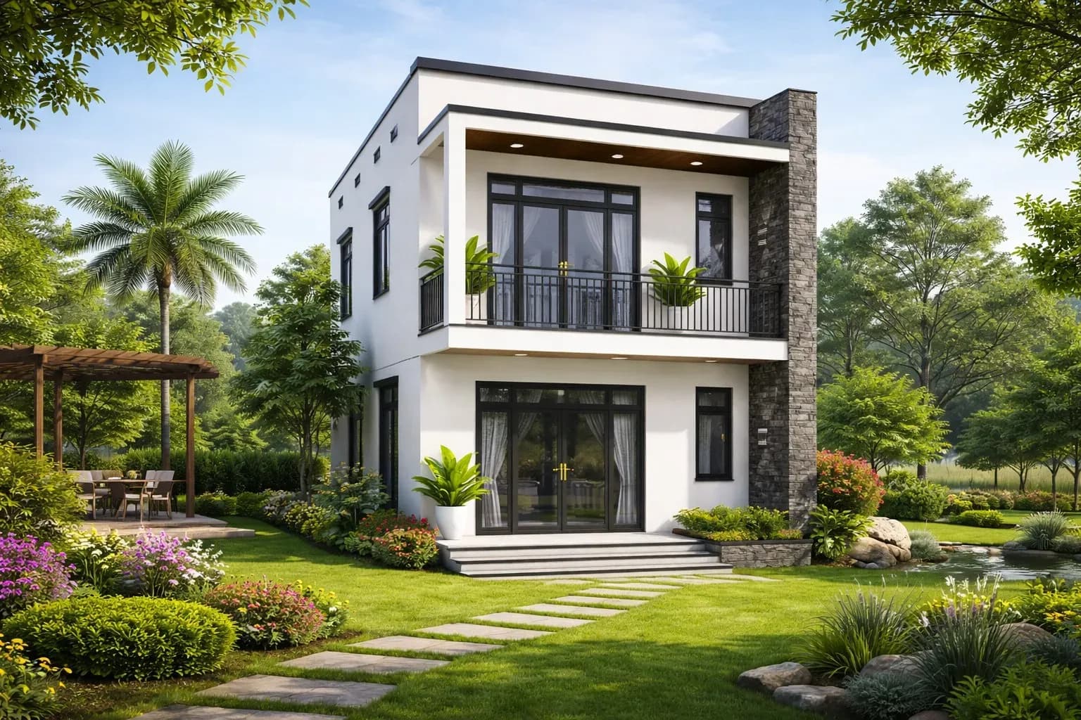 Ưu và nhược điểm của mẫu nhà 2 tầng đẹp ở nông thôn