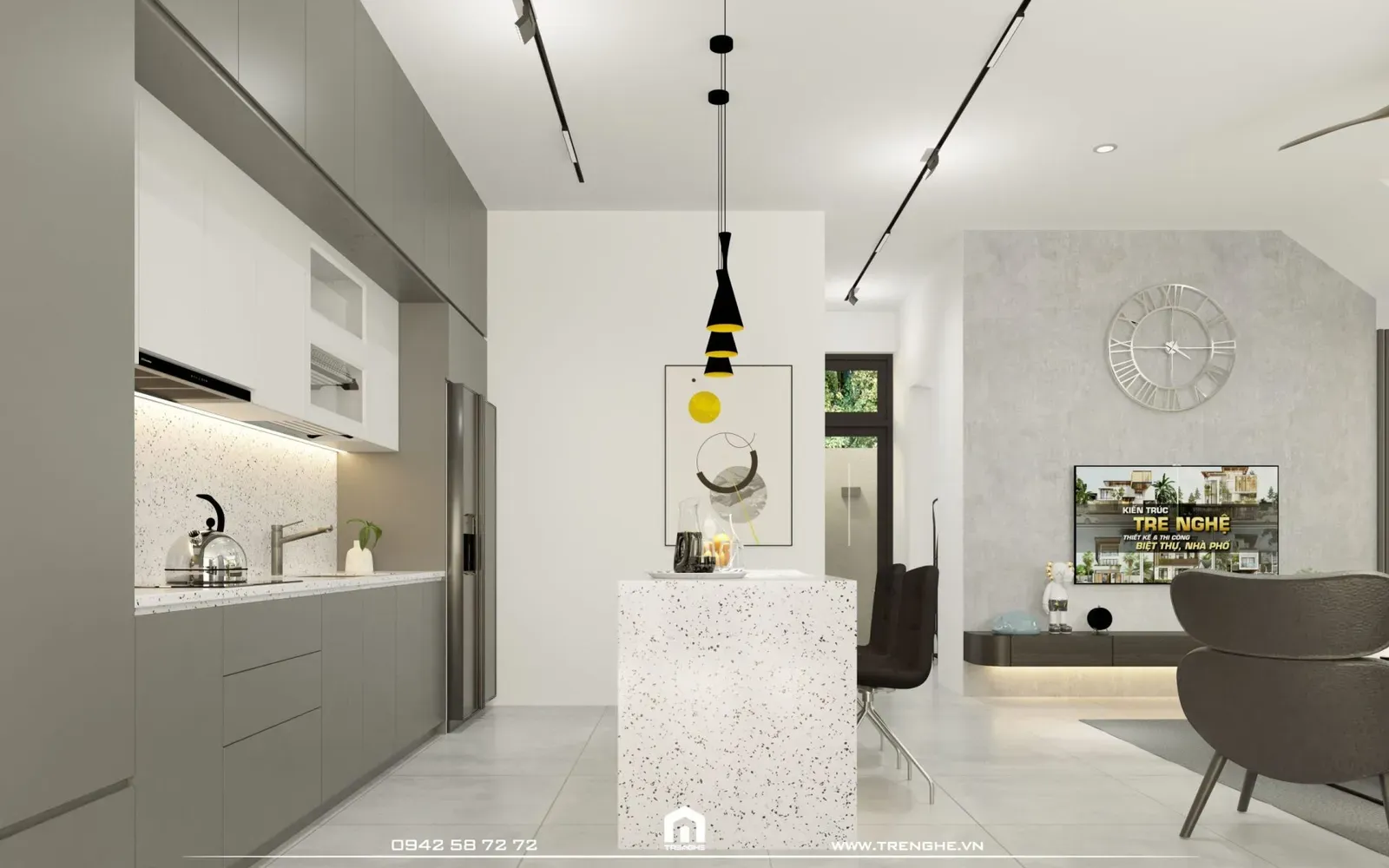 Nội thất nhà phố phong cách tối giản