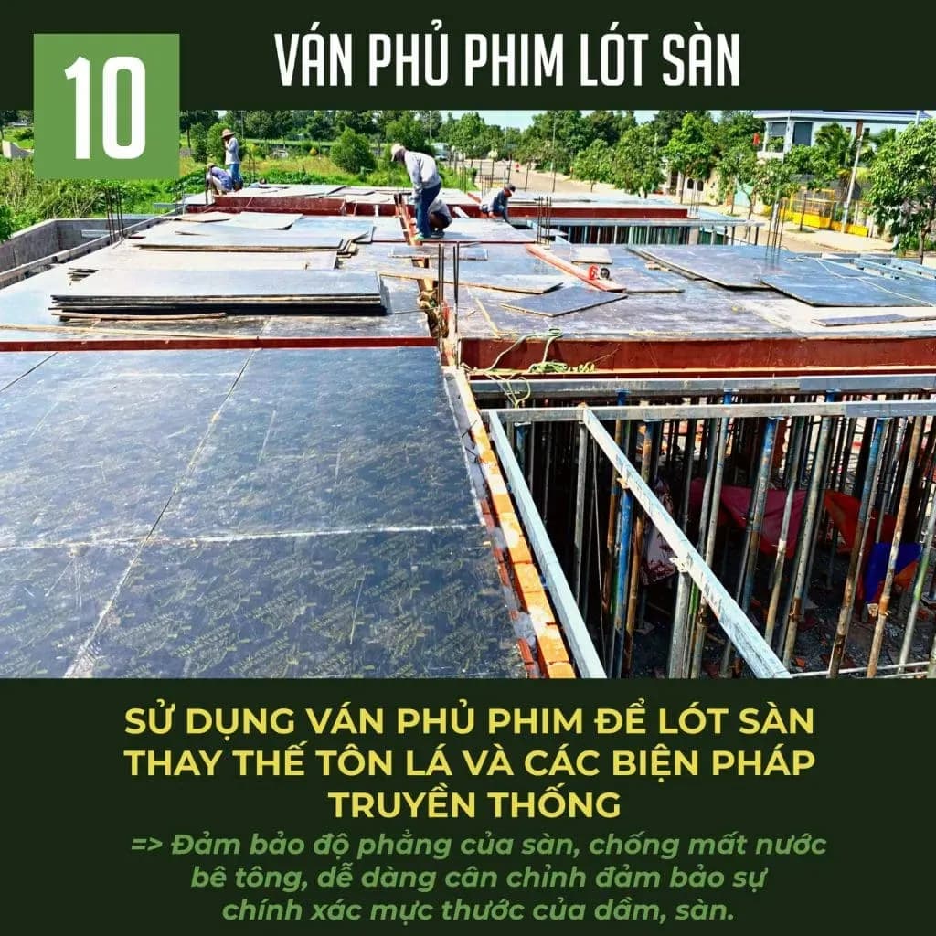 Tre Nghệ sử dụng ván phủ phim lót sàn