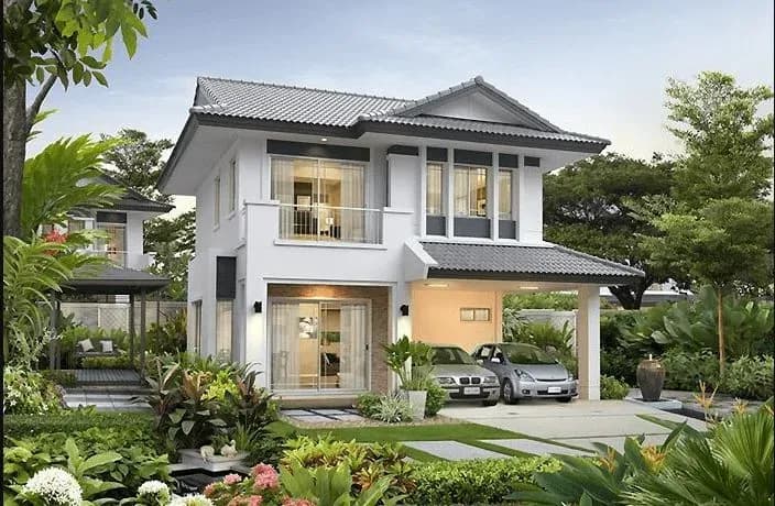 Vị trí của sân vườn cần phải hài hòa với không gian chung