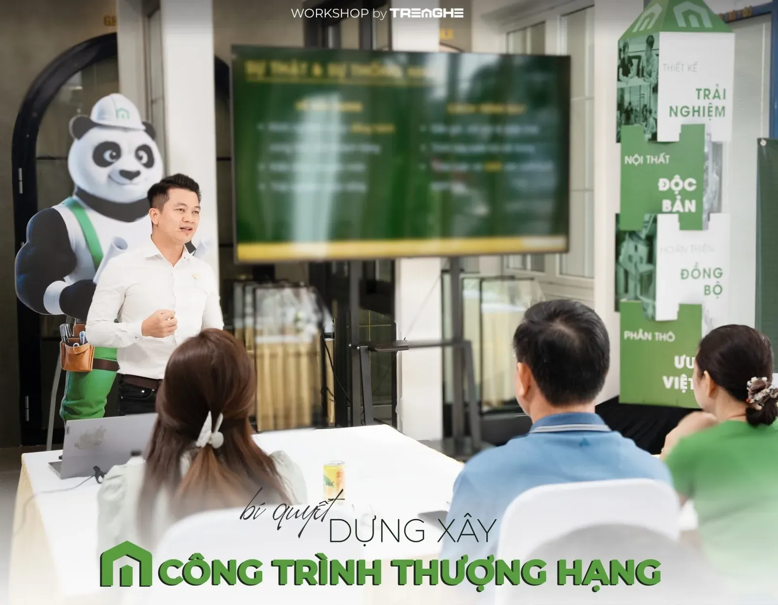 Thông qua buổi workshop "Bí Quyết Dựng Xây Công Trình Thượng Hạng" Tre Nghệ có thể giúp quý khách hàng dễ dàng hơn trong việc lựa chọn người đồng hành