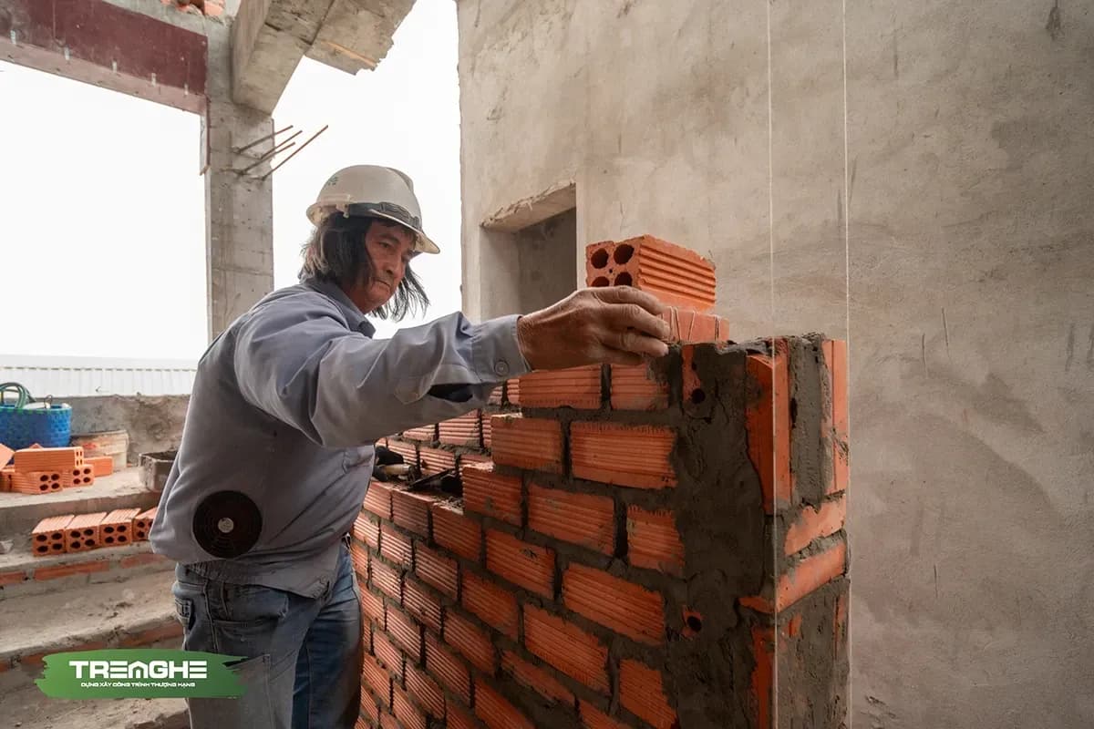 Xây tường đúng kỹ thuật giúp đảm bảo an toàn kết cấu và hạn chế xảy ra sự cố