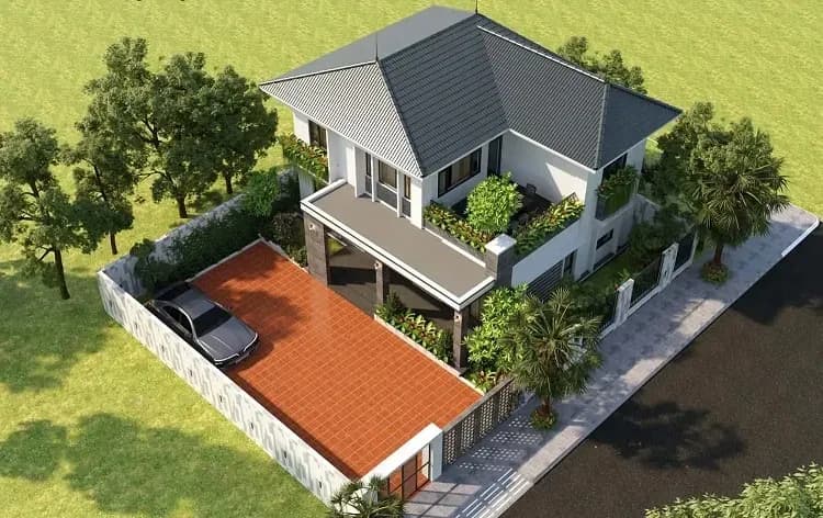Yếu tố phong thủy cũng cần được quan tâm khi xây dựng nhà vườn